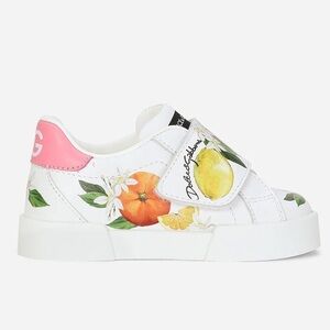Printed calfskin Portofino sneakers
